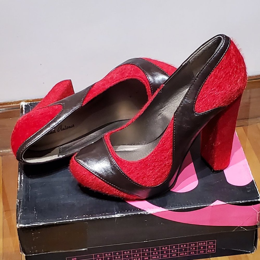 Designer block heels shoes